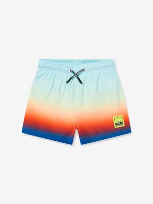 Boys Niko Fade Swim Shorts in Blue (UPF50 )