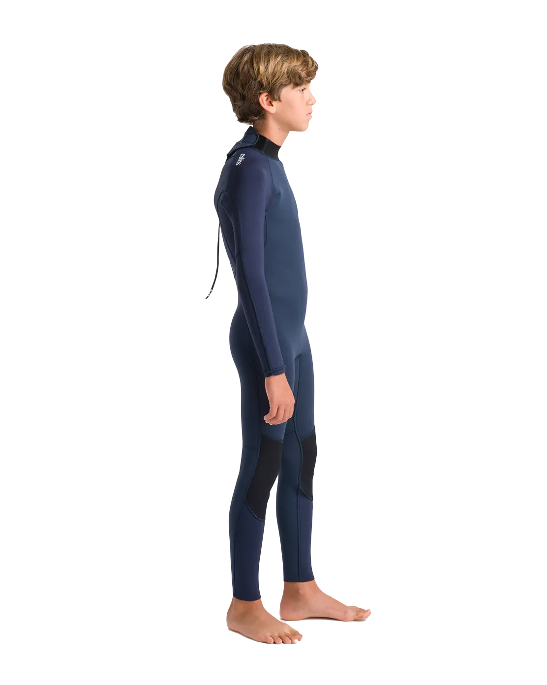 Boys NuWave Element 3/2mm Back Zip Wetsuit in Bluestone, Slate & Multi