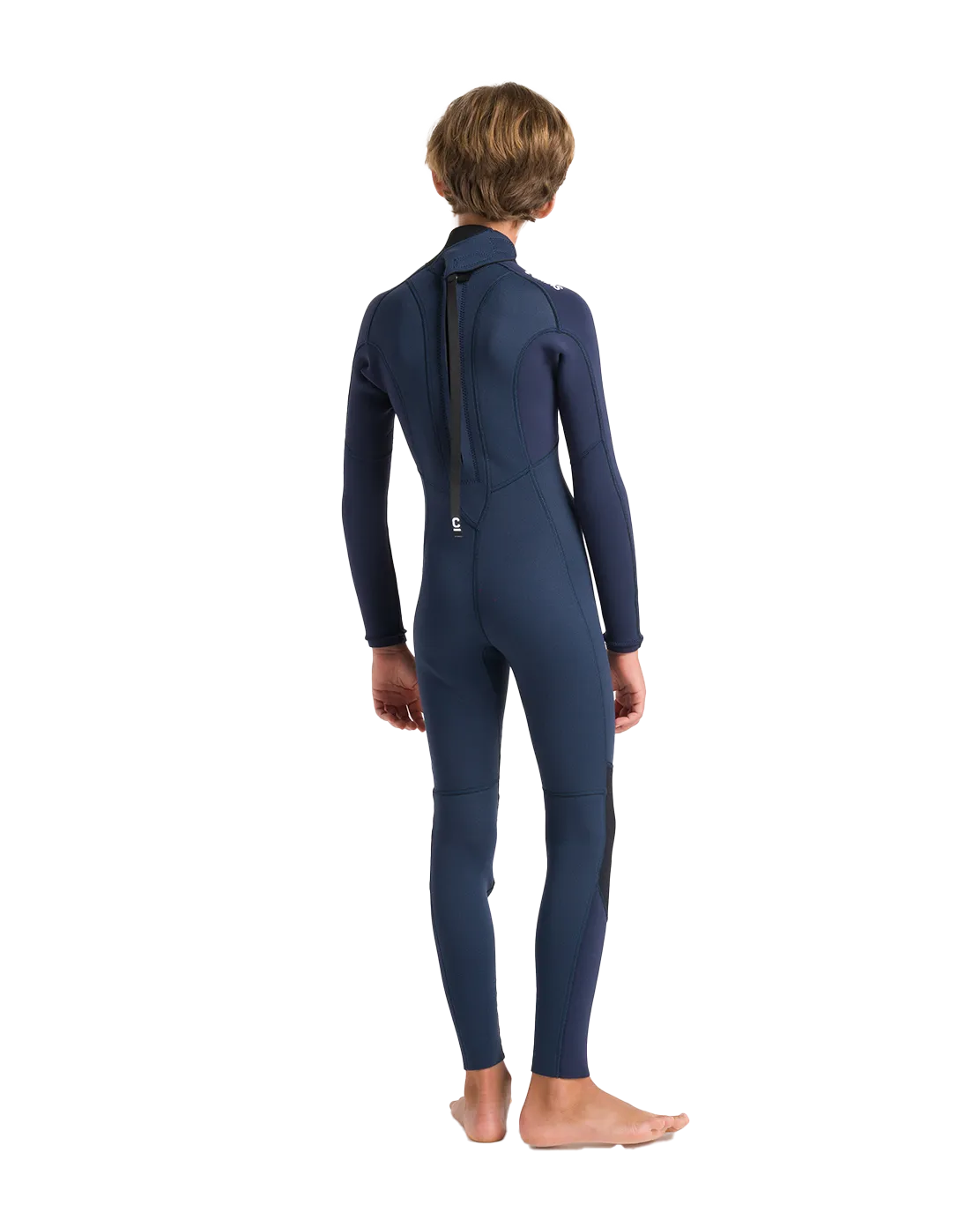 Boys NuWave Element 3/2mm Back Zip Wetsuit in Bluestone, Slate & Multi