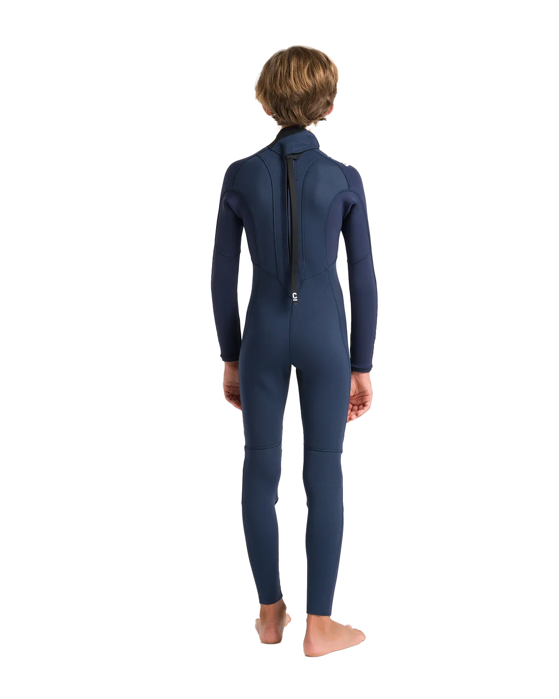 Boys NuWave Element 3/2mm Back Zip Wetsuit in Bluestone, Slate & Multi