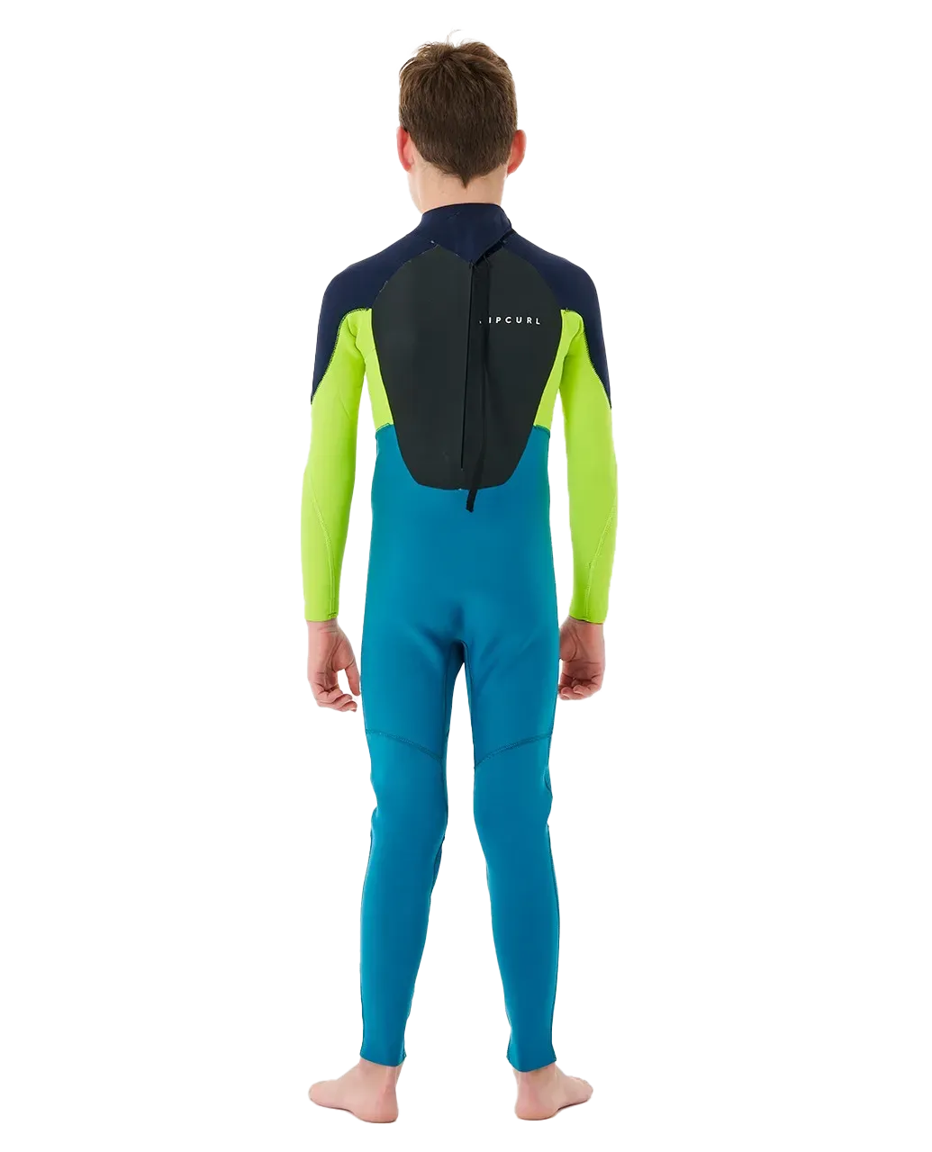 Boys Omega 3/2mm Back Zip Wetsuit in Navy