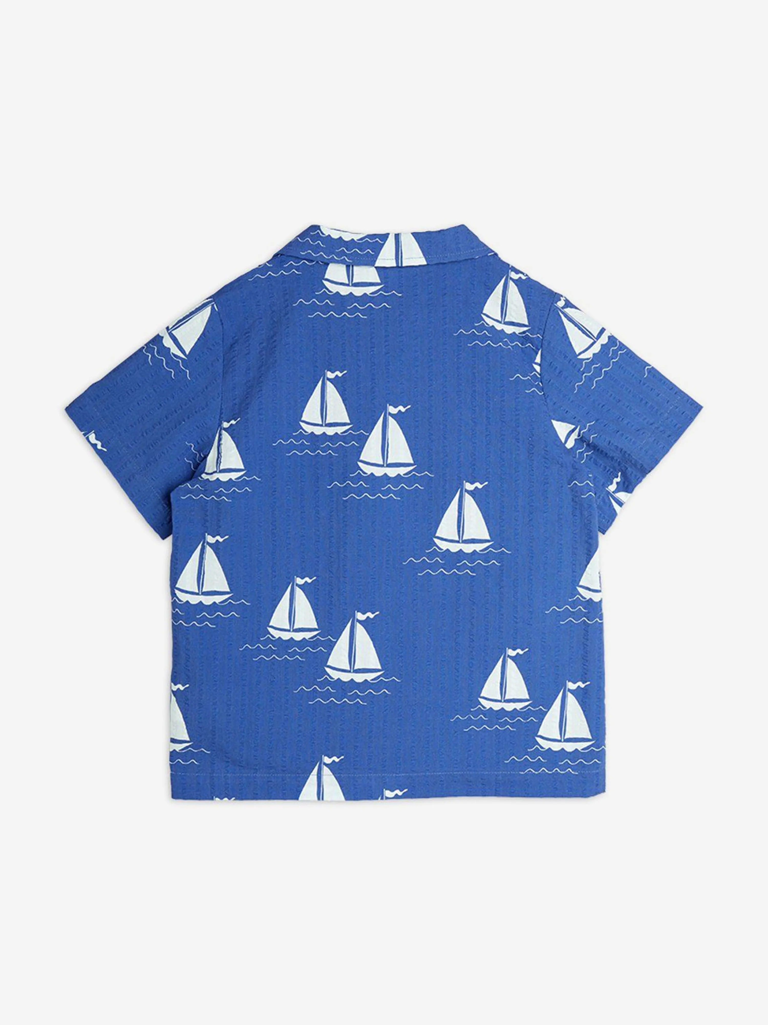 Boys Sailng Boats AOP Shirt in Blue