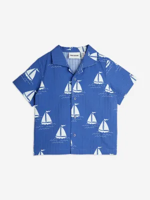 Boys Sailng Boats AOP Shirt in Blue