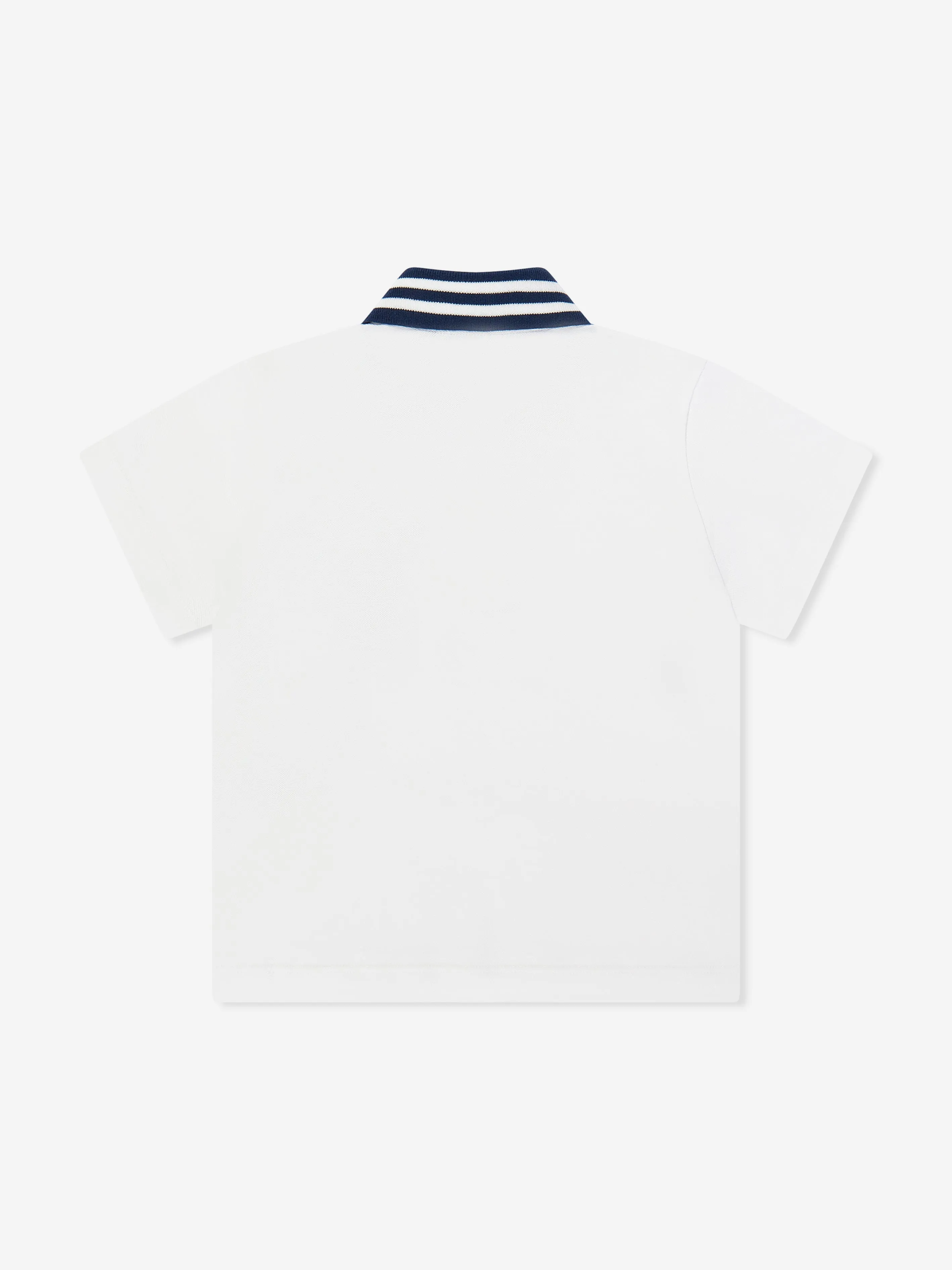 Boys Shield Polo Shirt in White