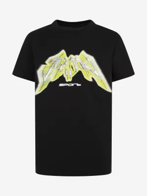 Boys Sports Graphic T-Shirt in Black