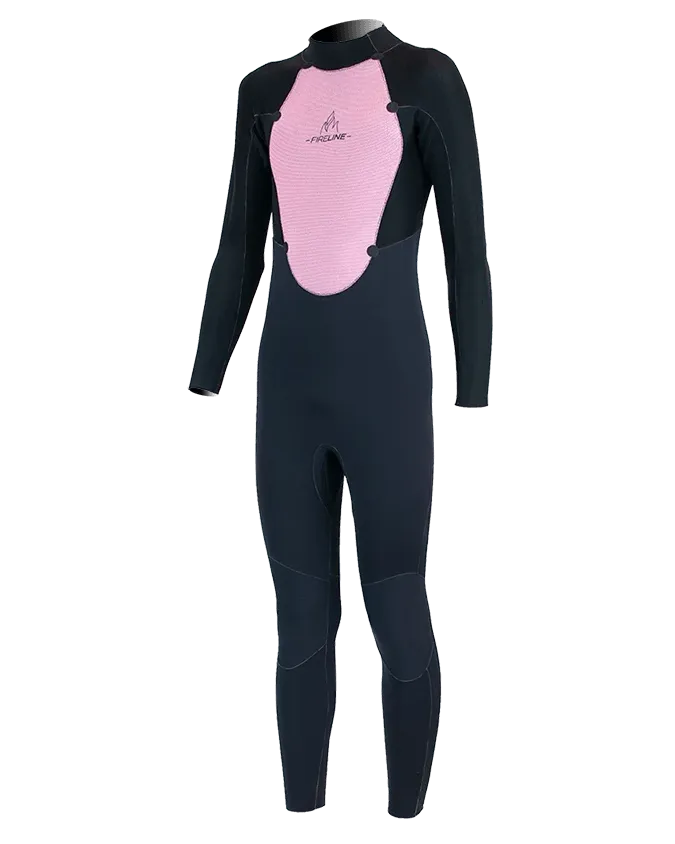 Boys Stealth 3/2mm Back Zip Wetsuit in Navy