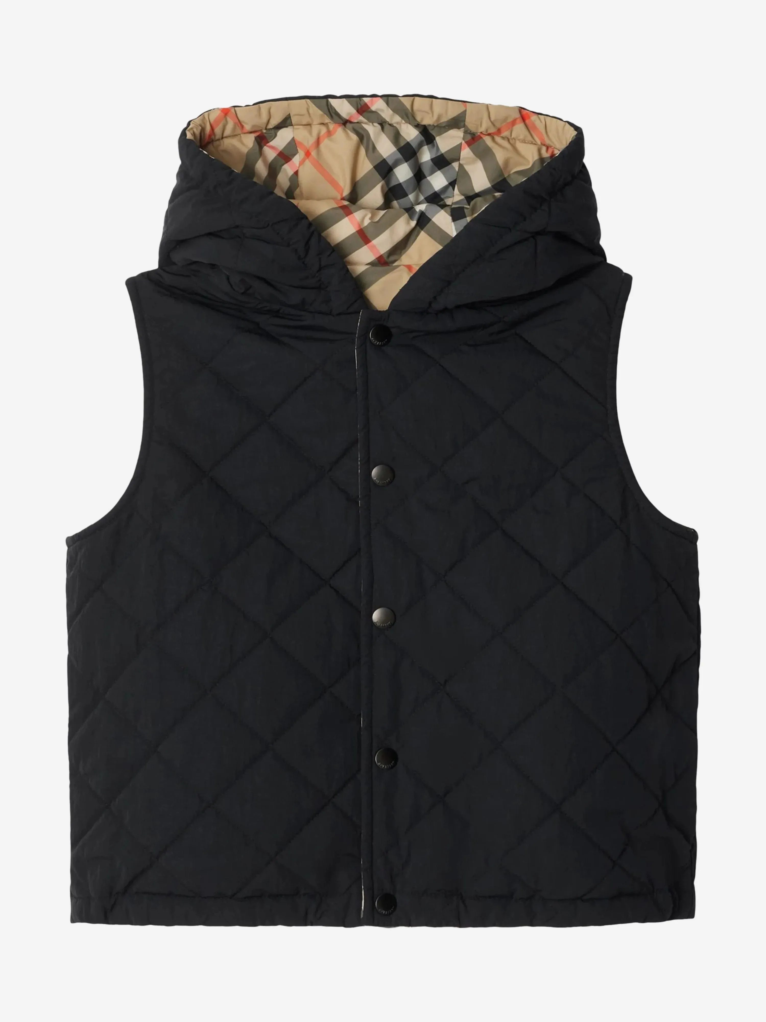 Burberry Kids Reversible Slade Gilet in Beige