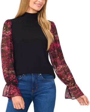 CeCe Mixed Media Top