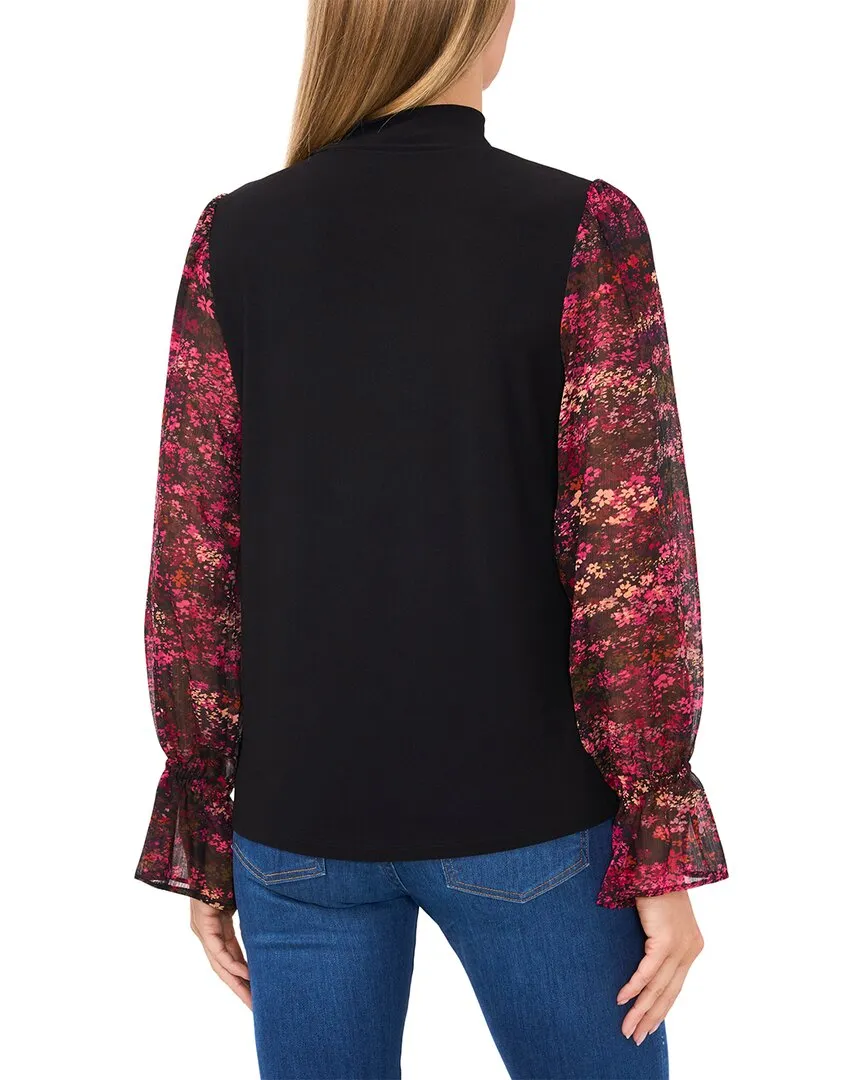 CeCe Mixed Media Top