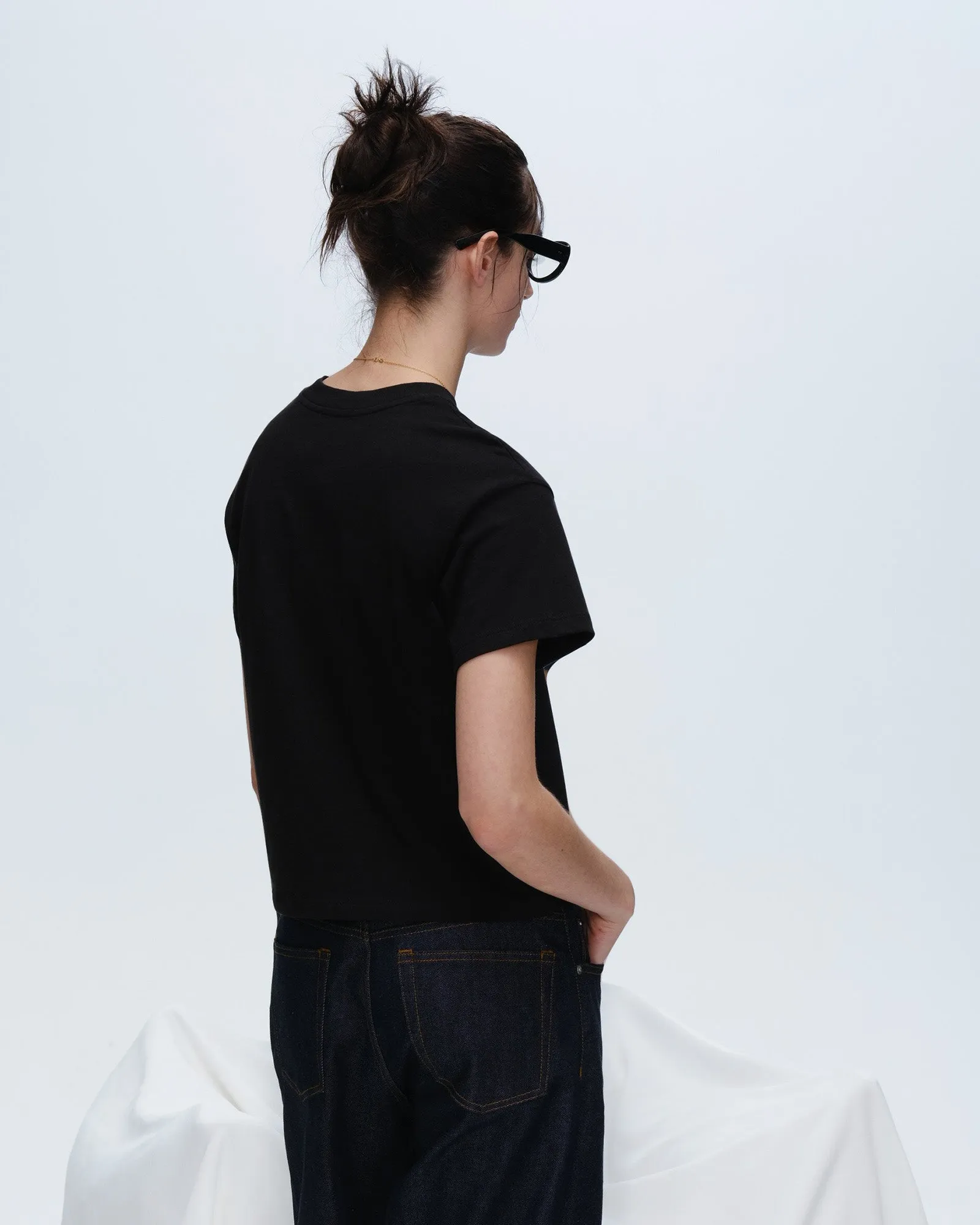 Classic Jersey Short Sleeve Boy Tee - Black