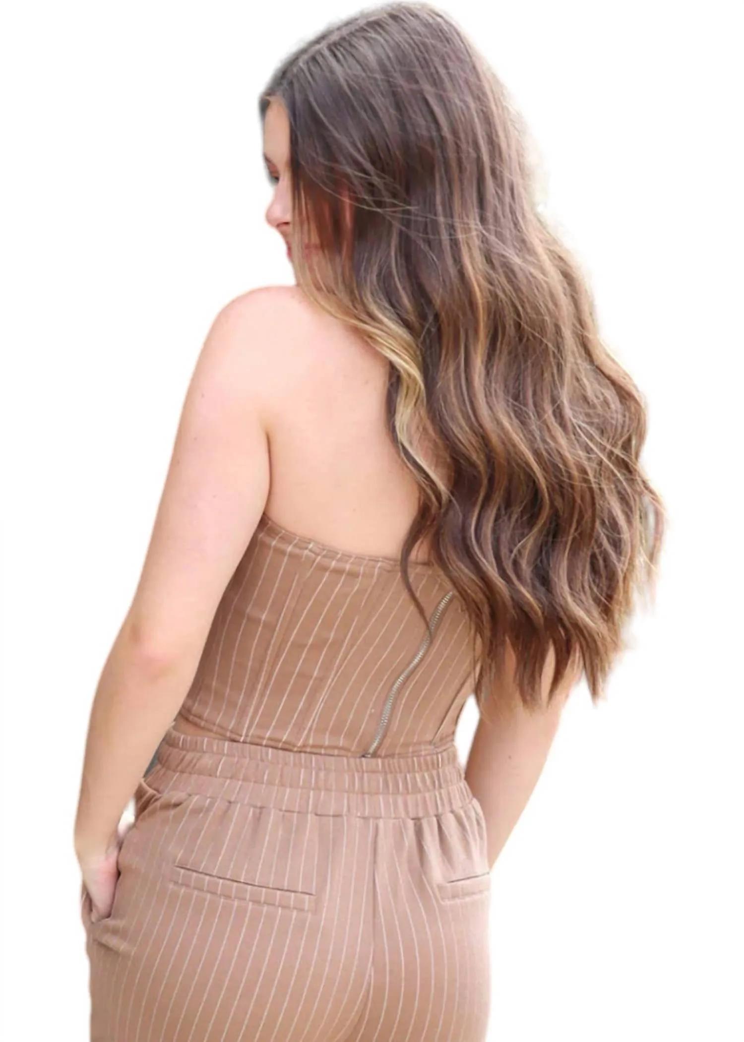 Corset Top In Mocha