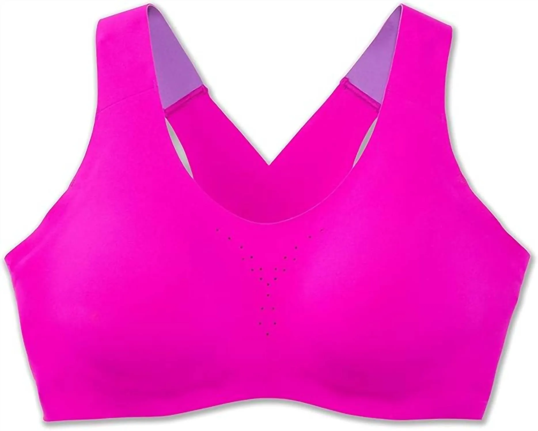 Dare Crossback Run Bra In Magenta/heliotrope