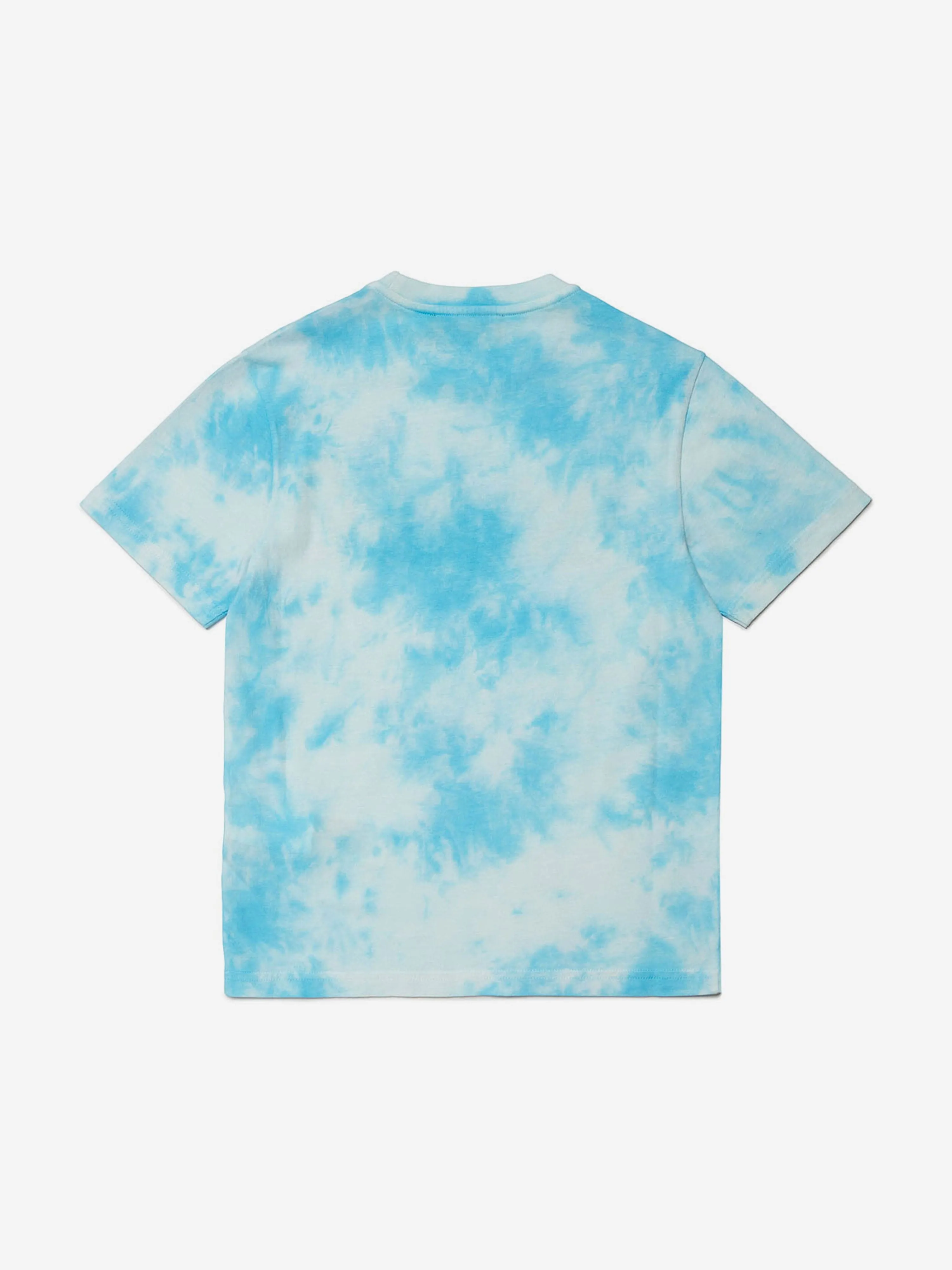 Dsquared2 Kids Tie-Dye Logo T-Shirt in Blue