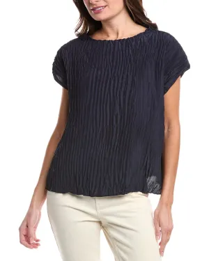 EILEEN FISHER Textured Silk Top