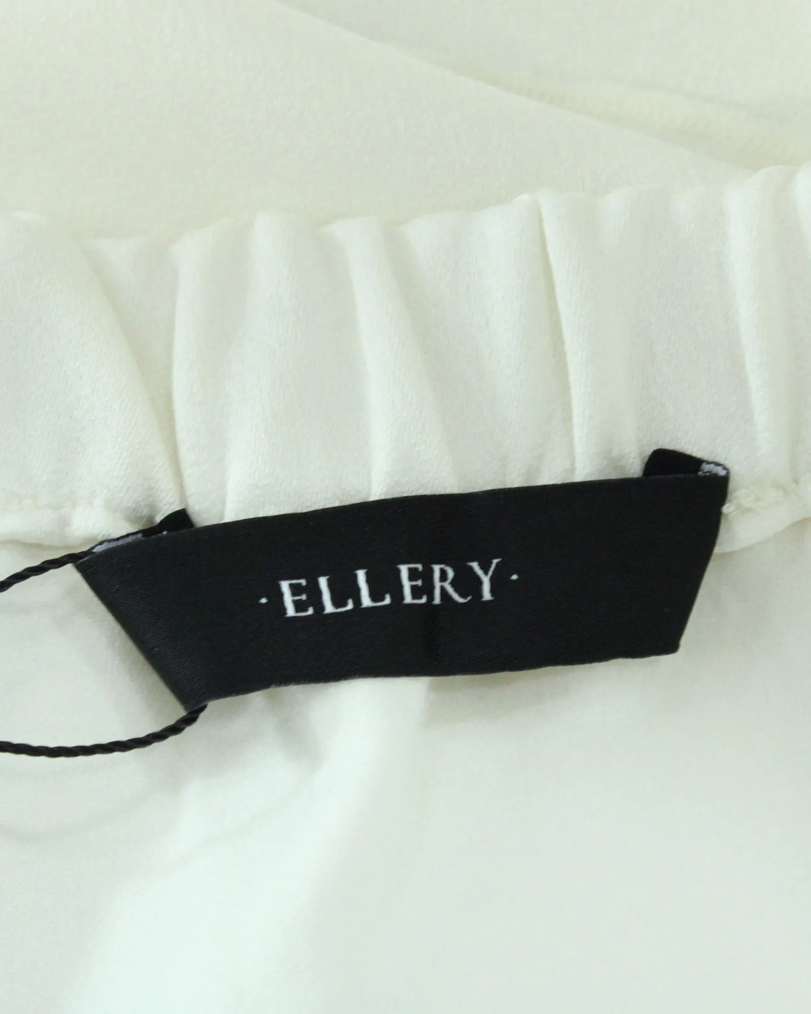 Ellery Elize Off-The-Shoulder Bell Sleeve Top in White Cotton