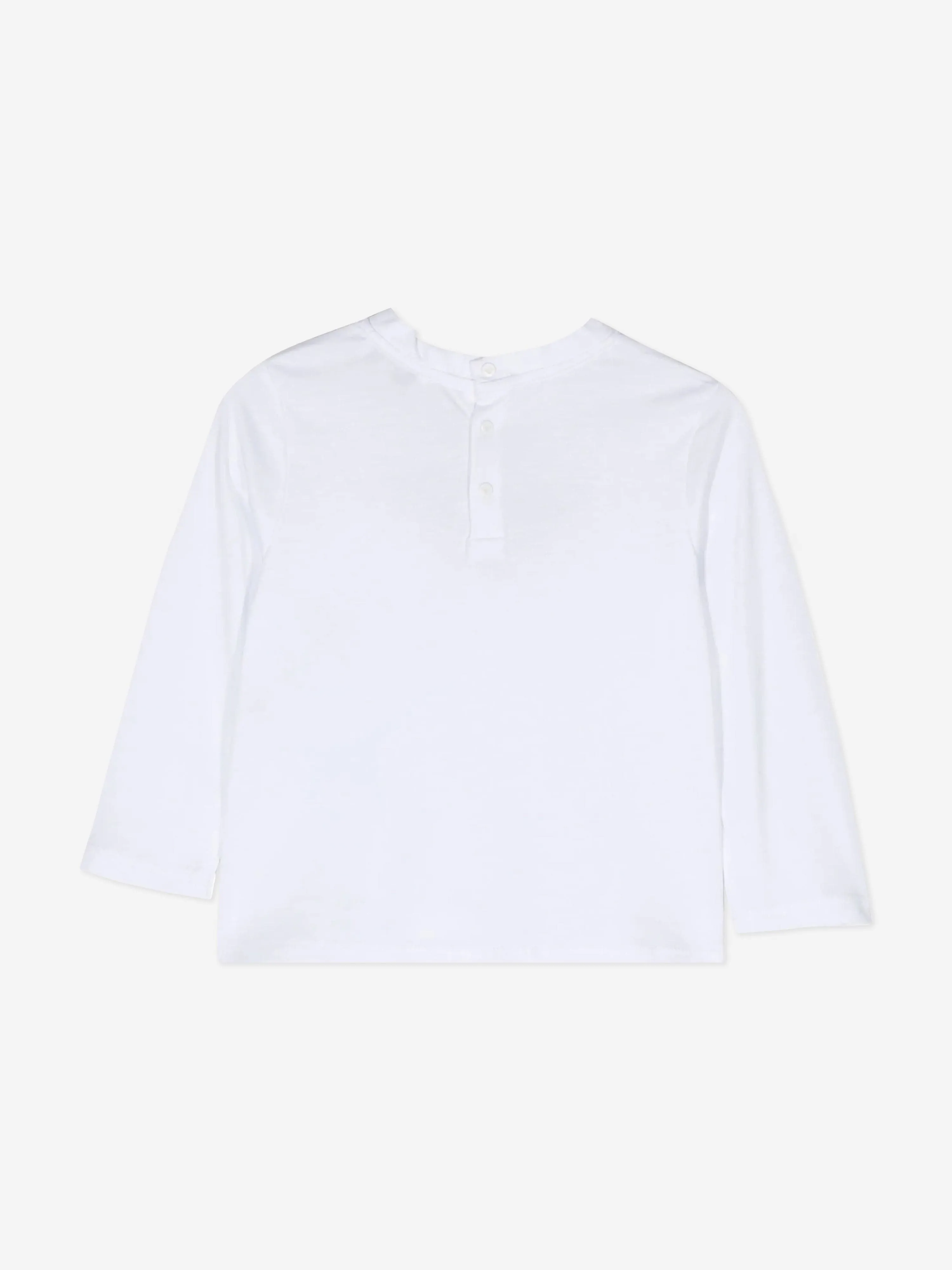 Emporio Armani Baby Boys Long Sleeve T-Shirt in White