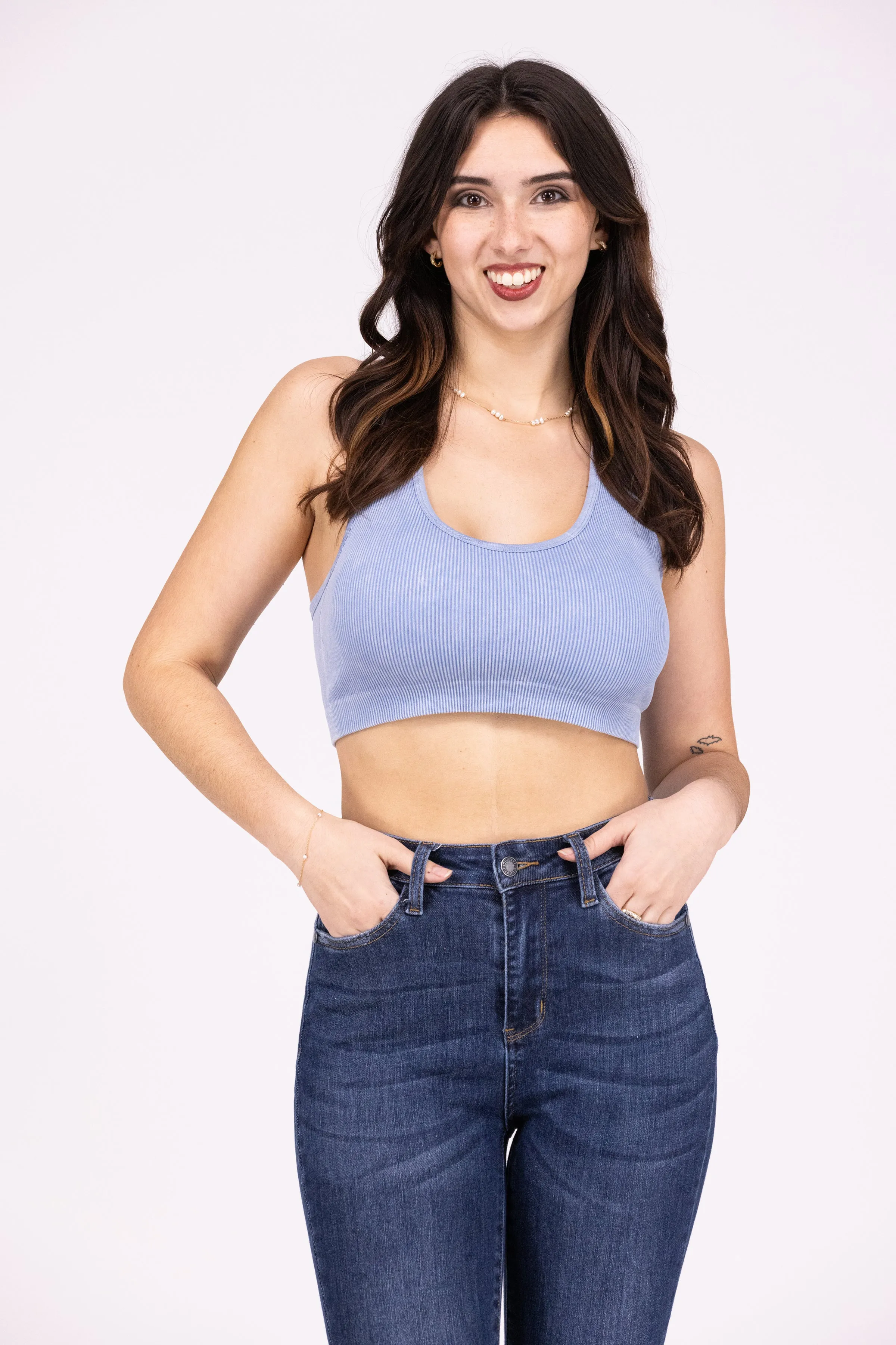 Exceed My Expectations Women's Ribbed Racerback Bralette