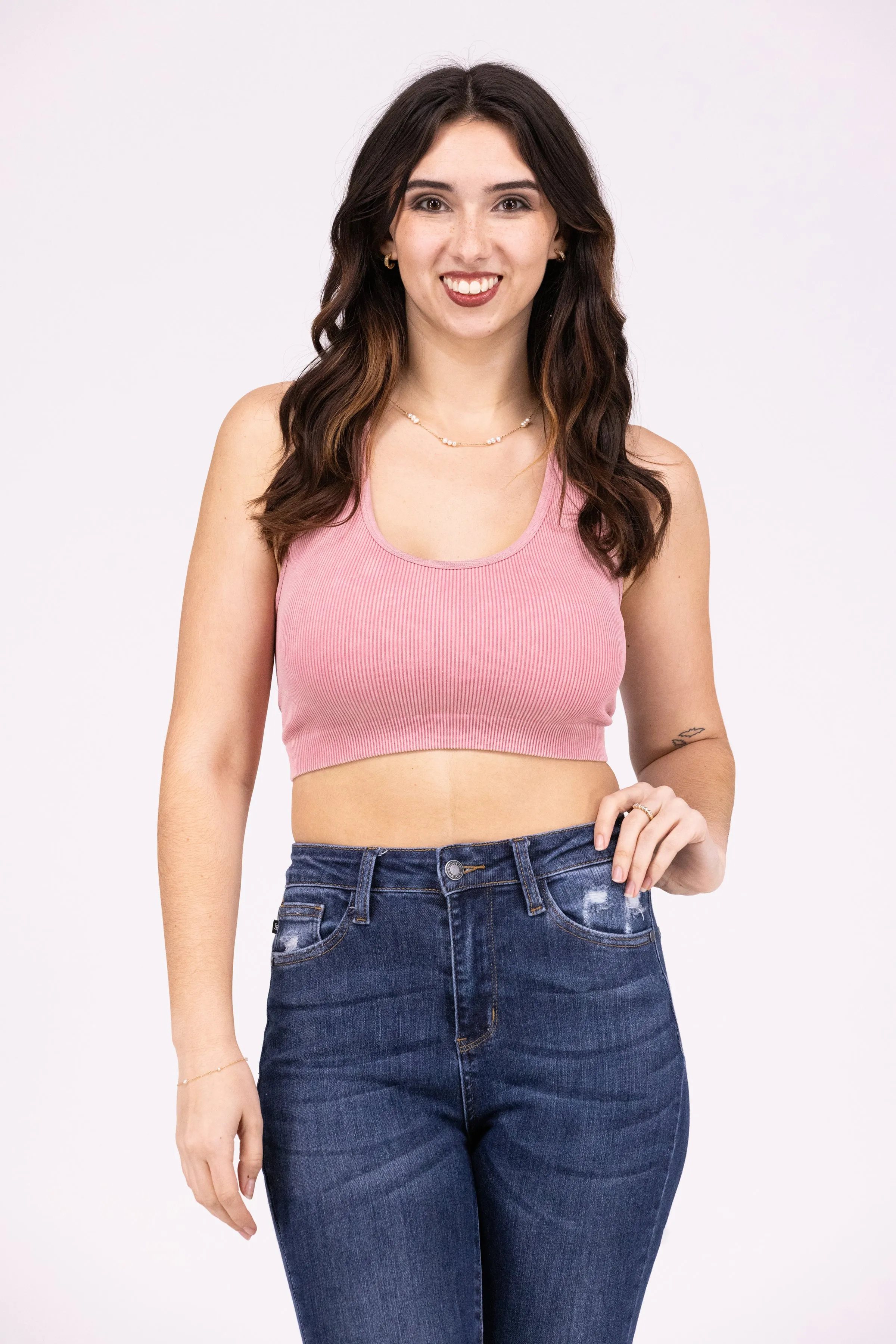 Exceed My Expectations Women's Ribbed Racerback Bralette