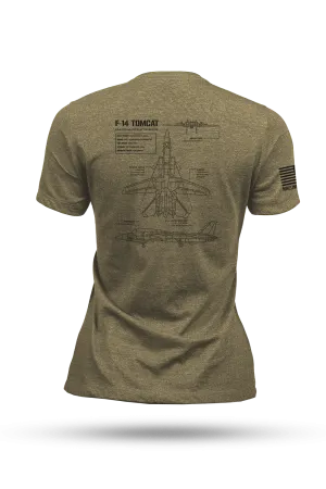 F-14 Tomcat Schematic - Women's T-Shirt