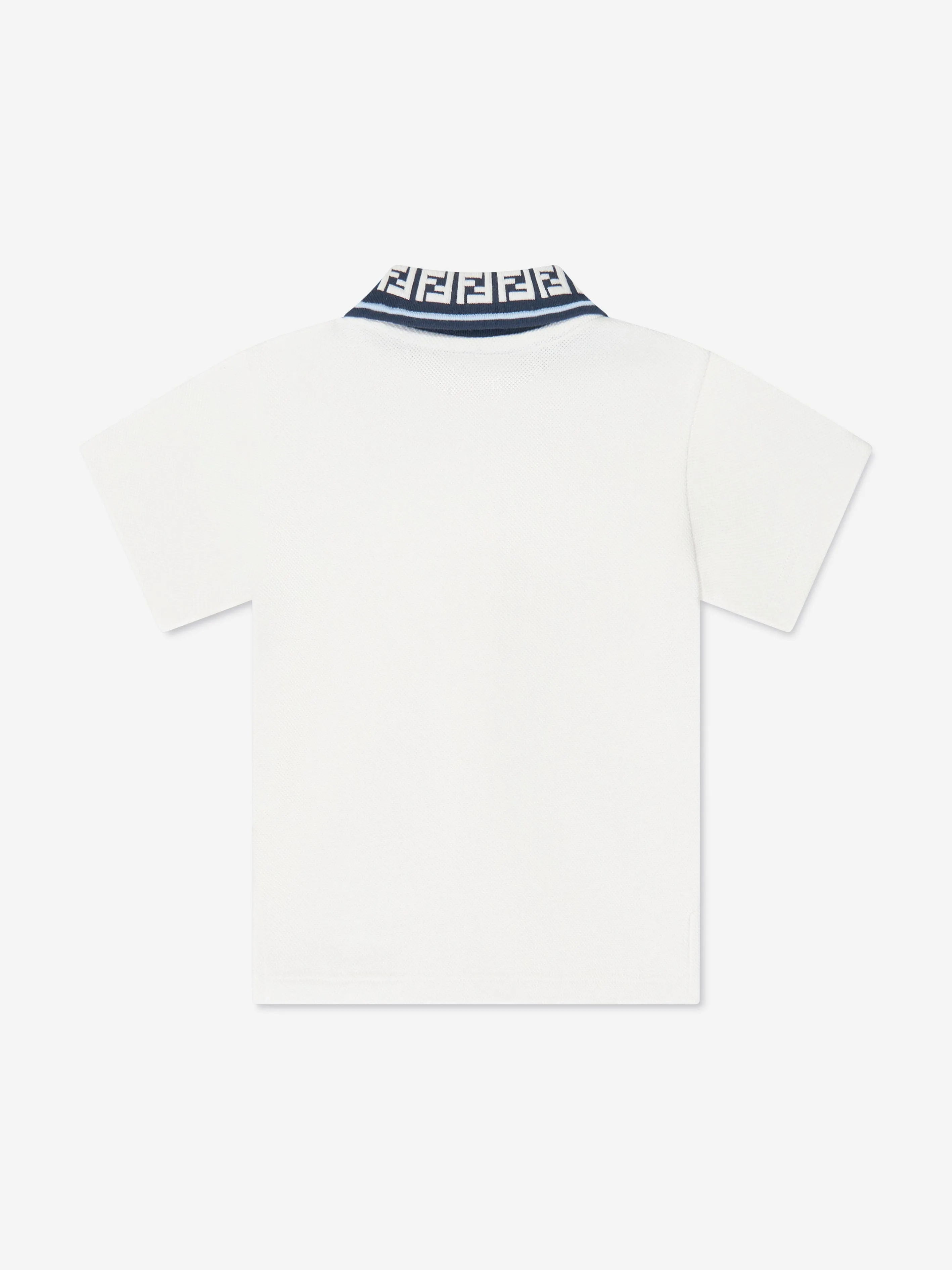 Fendi Baby Boys Pique Polo Shirt in White