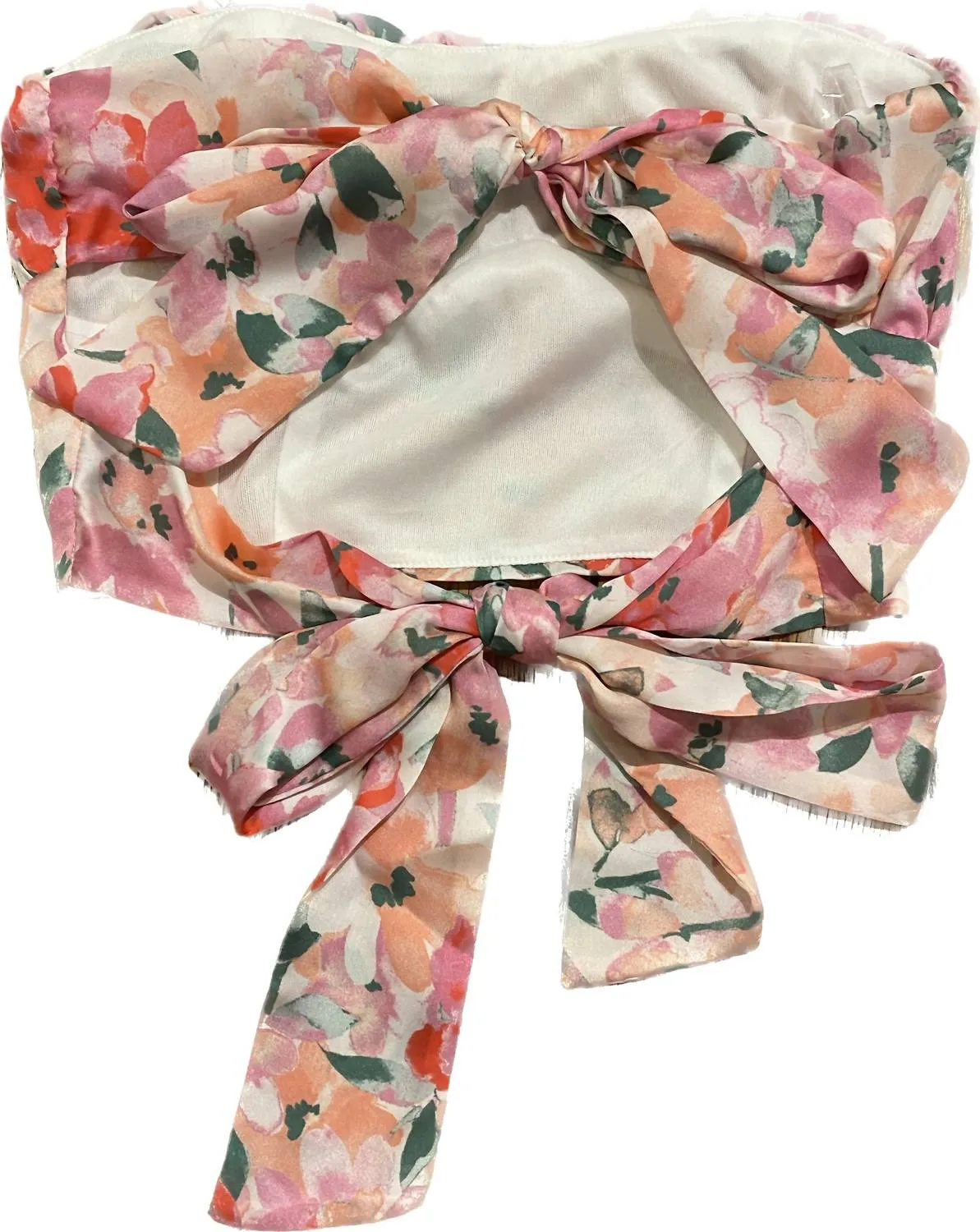 Flirty And Thriving Top In White And Pink