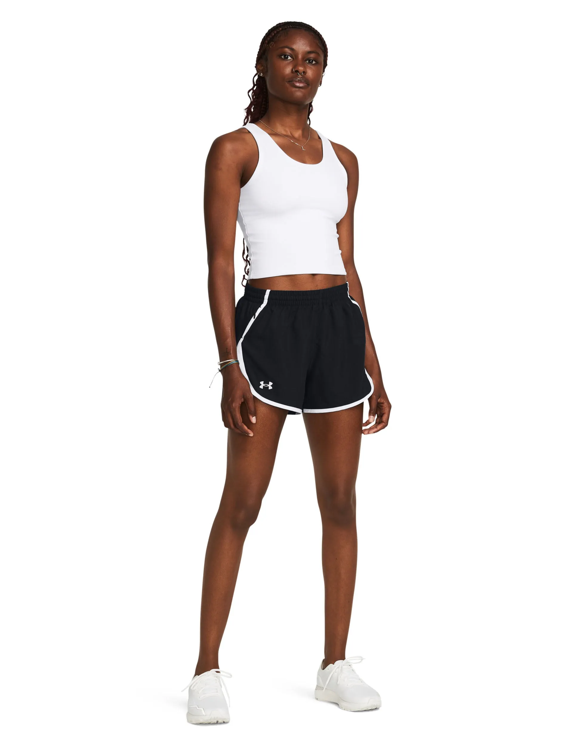 Fly-By 3" Shorts - Black/White