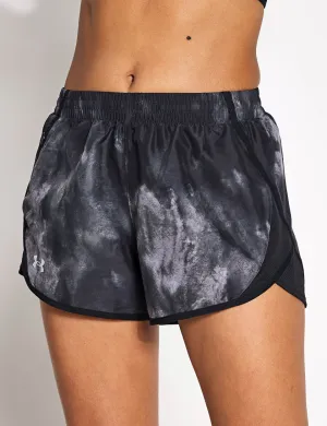 Fly-By Printed 3" Shorts - Black/Reflective