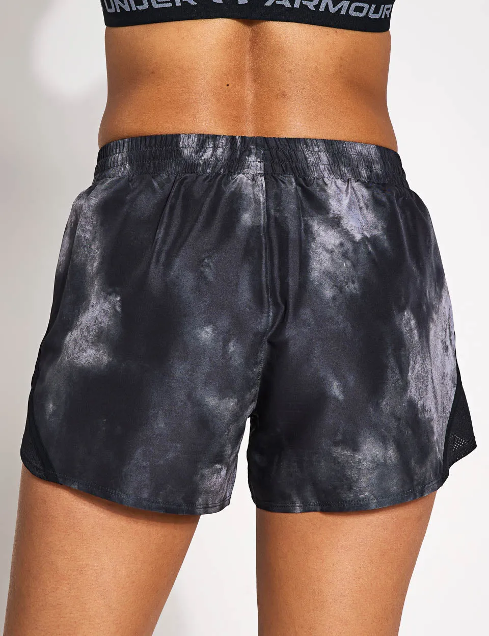 Fly-By Printed 3" Shorts - Black/Reflective