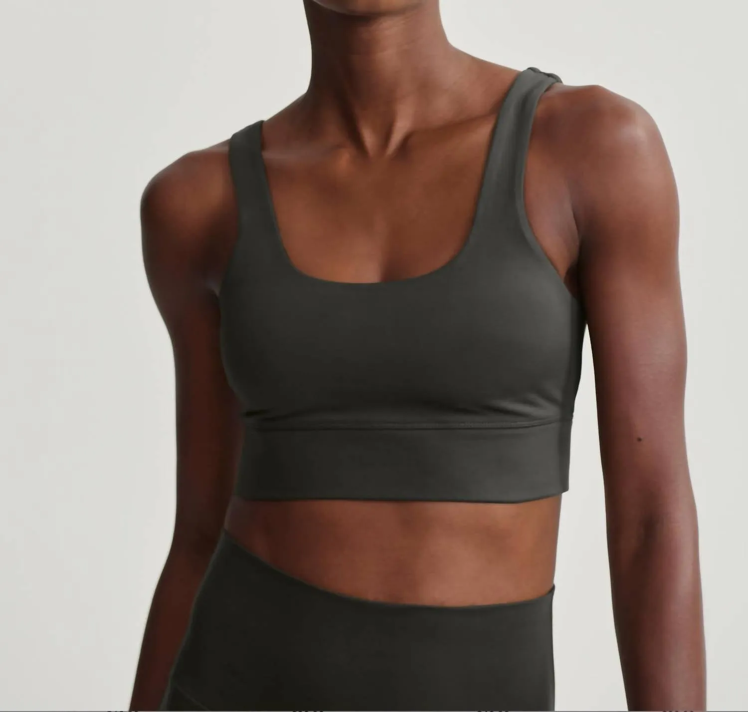 Freesoft Cori Bra In Dark Resin Green