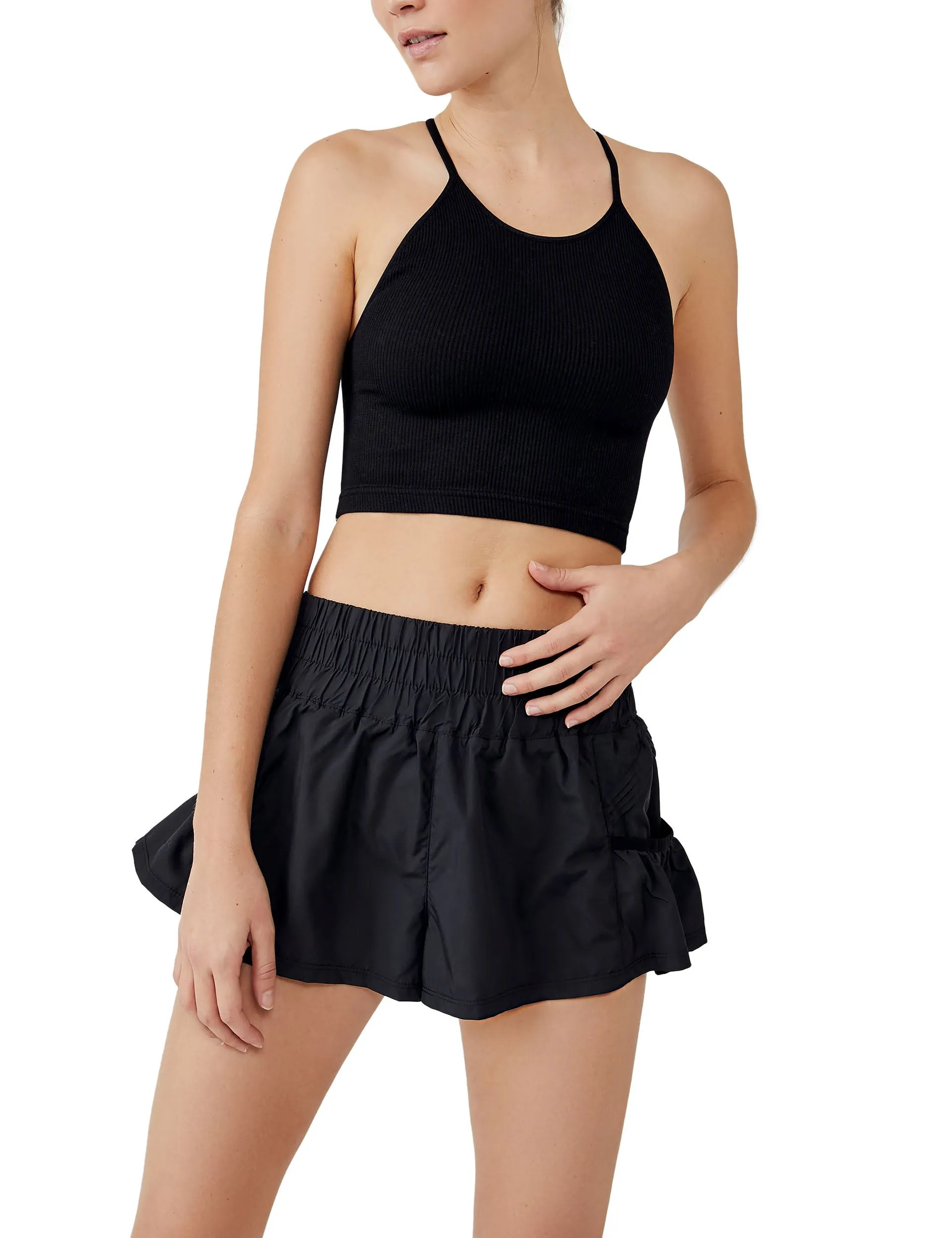 Get Your Flirt On Shorts - Black