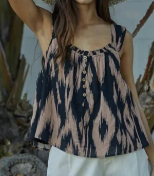 Giselle Sleeveless Top In Multi