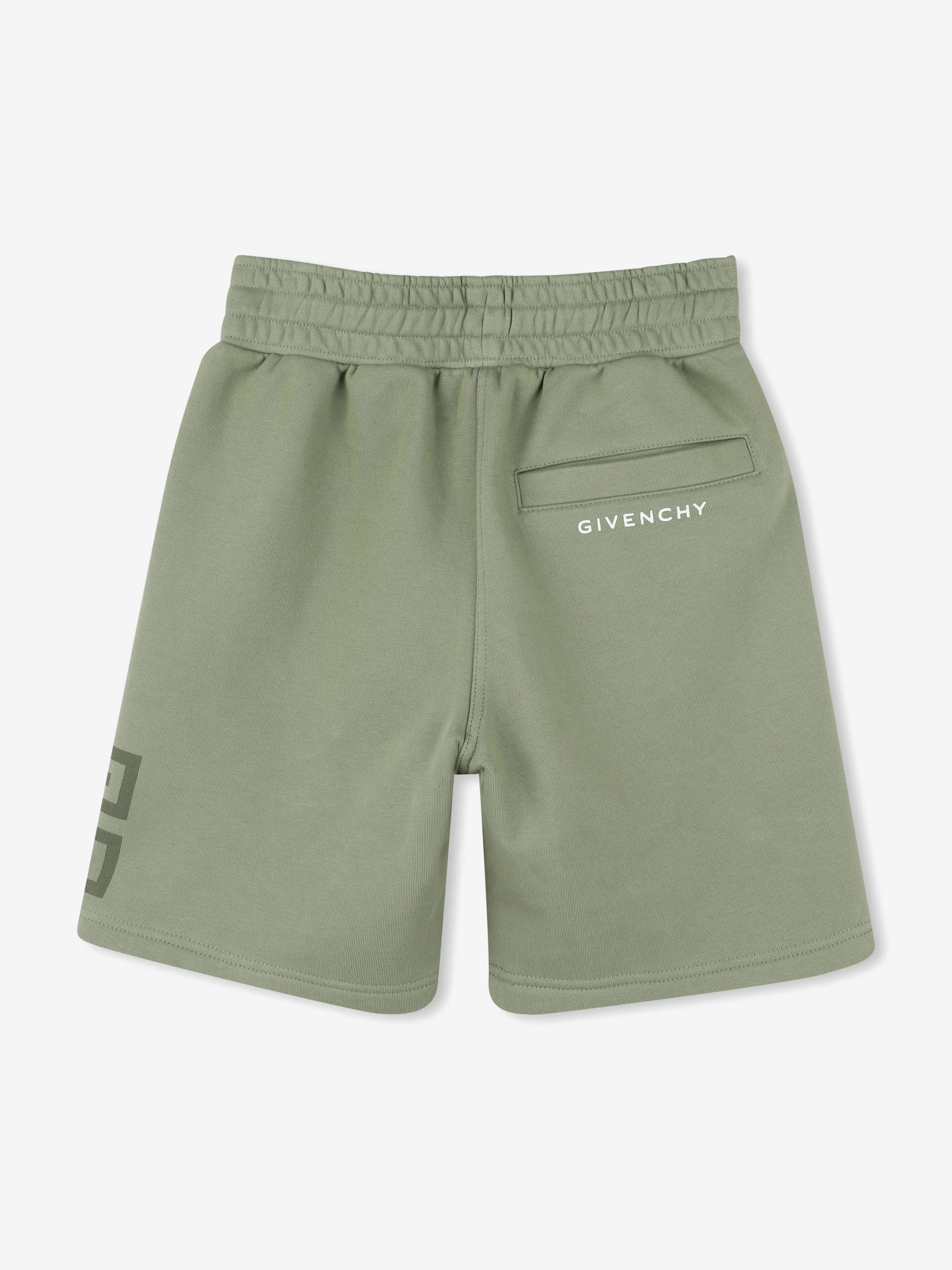 Givenchy Boys 4G Logo Shorts in Green