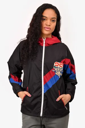 Gucci x Disney Black Nylon Three Little Pigs Embroidered Patch Windbreaker Jacket Size 44 Mens