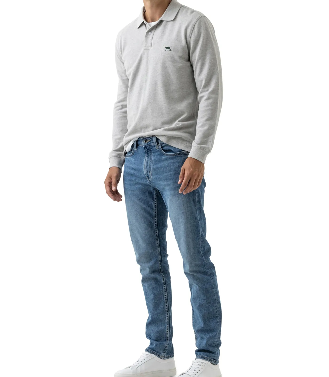 Gunn Sports Fit Long Sleeve Polo