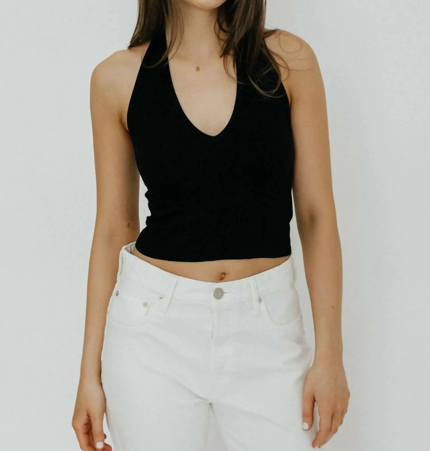 Halter Top In Black