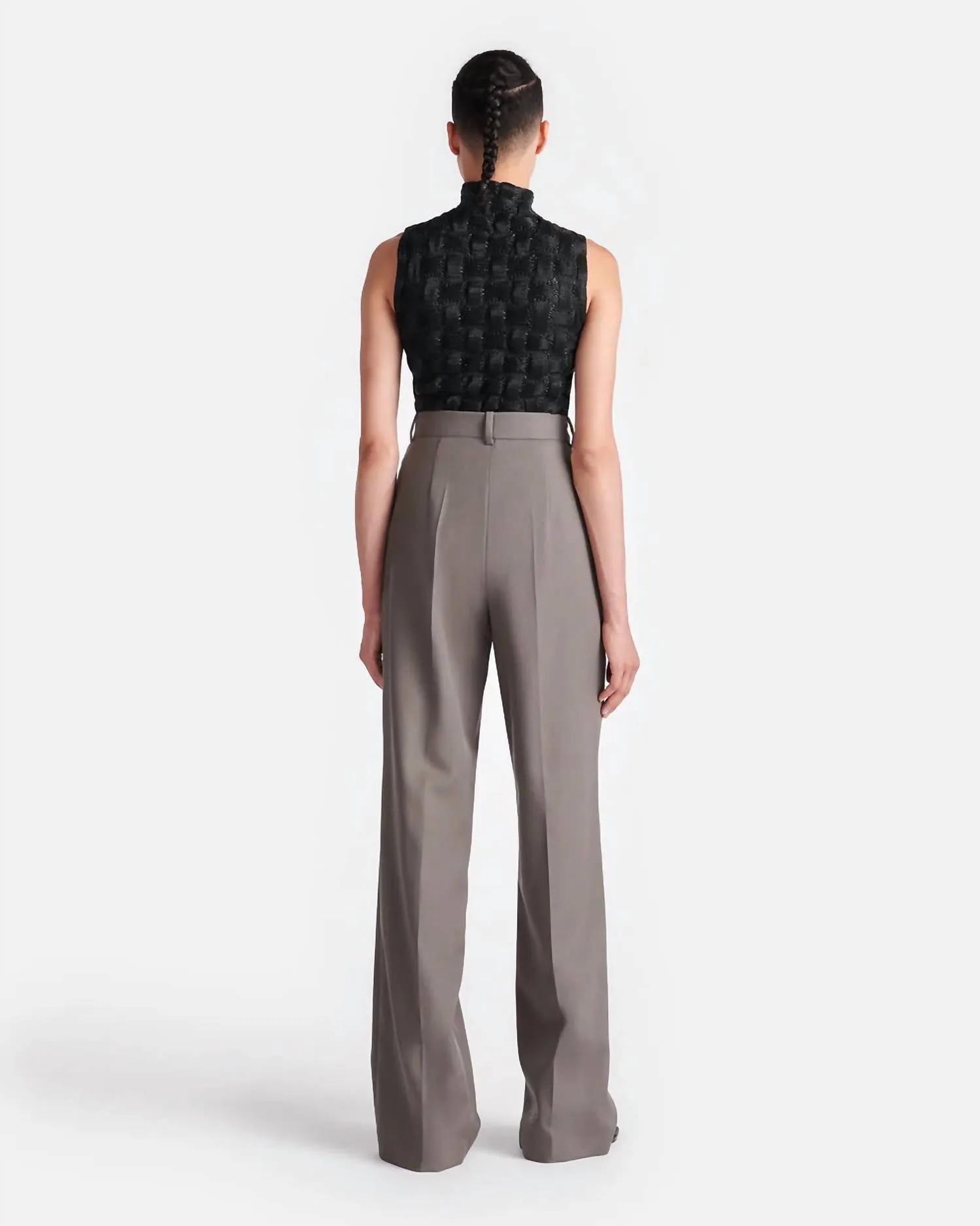 Harriett Seersucker Top In Black