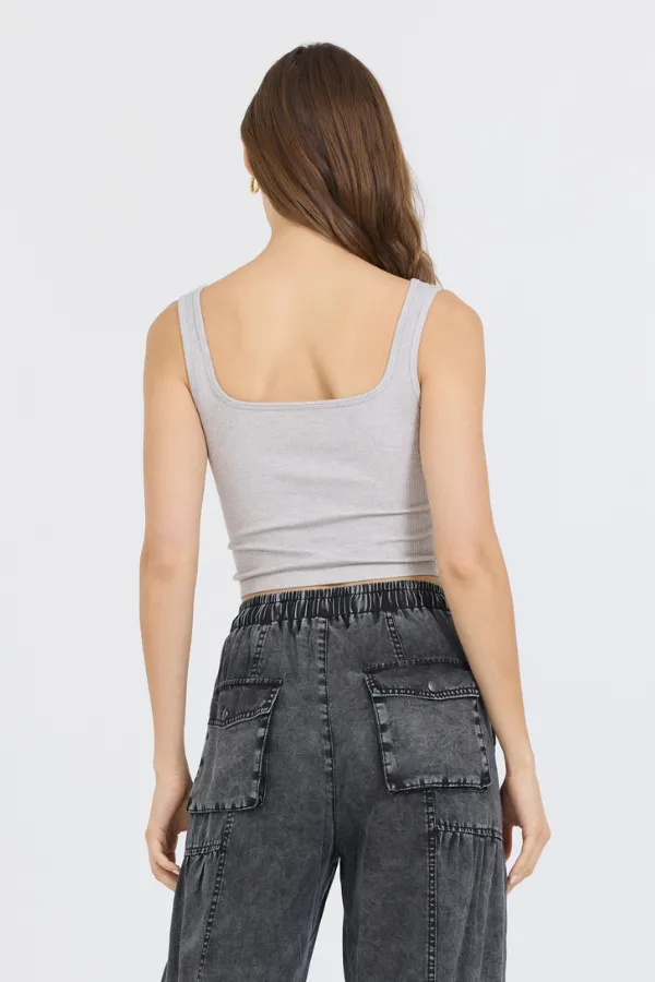 Heather Grey Seamless Tank Top