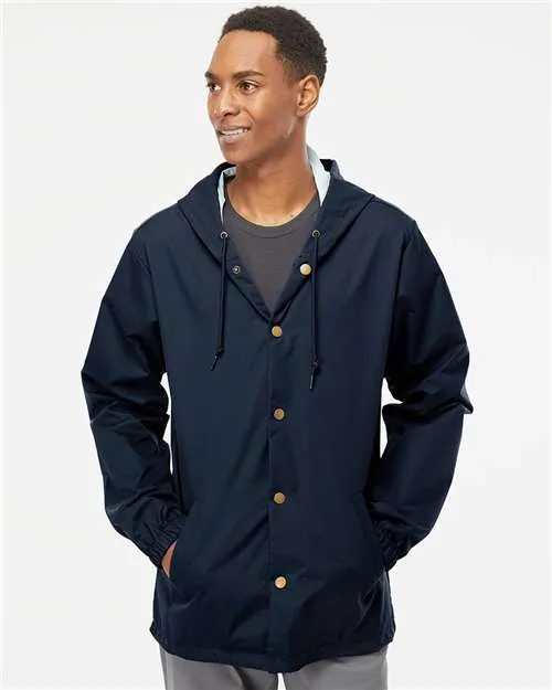 Independent Trading Co. EXP95NB Water-Resistant Hooded Windbreaker