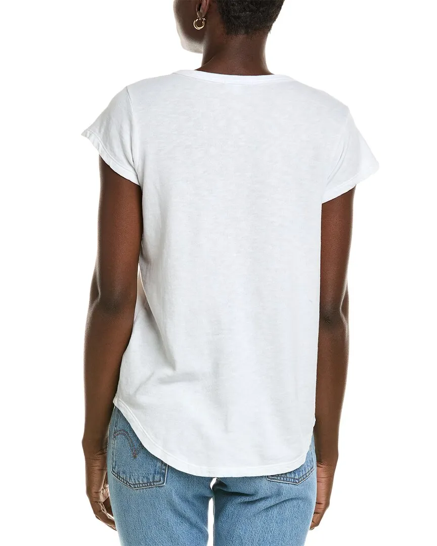James Perse Cap Sleeve Sweat Top