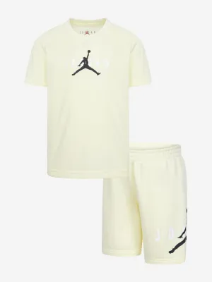 Jordan Kids Sustainable Short Set in Beige