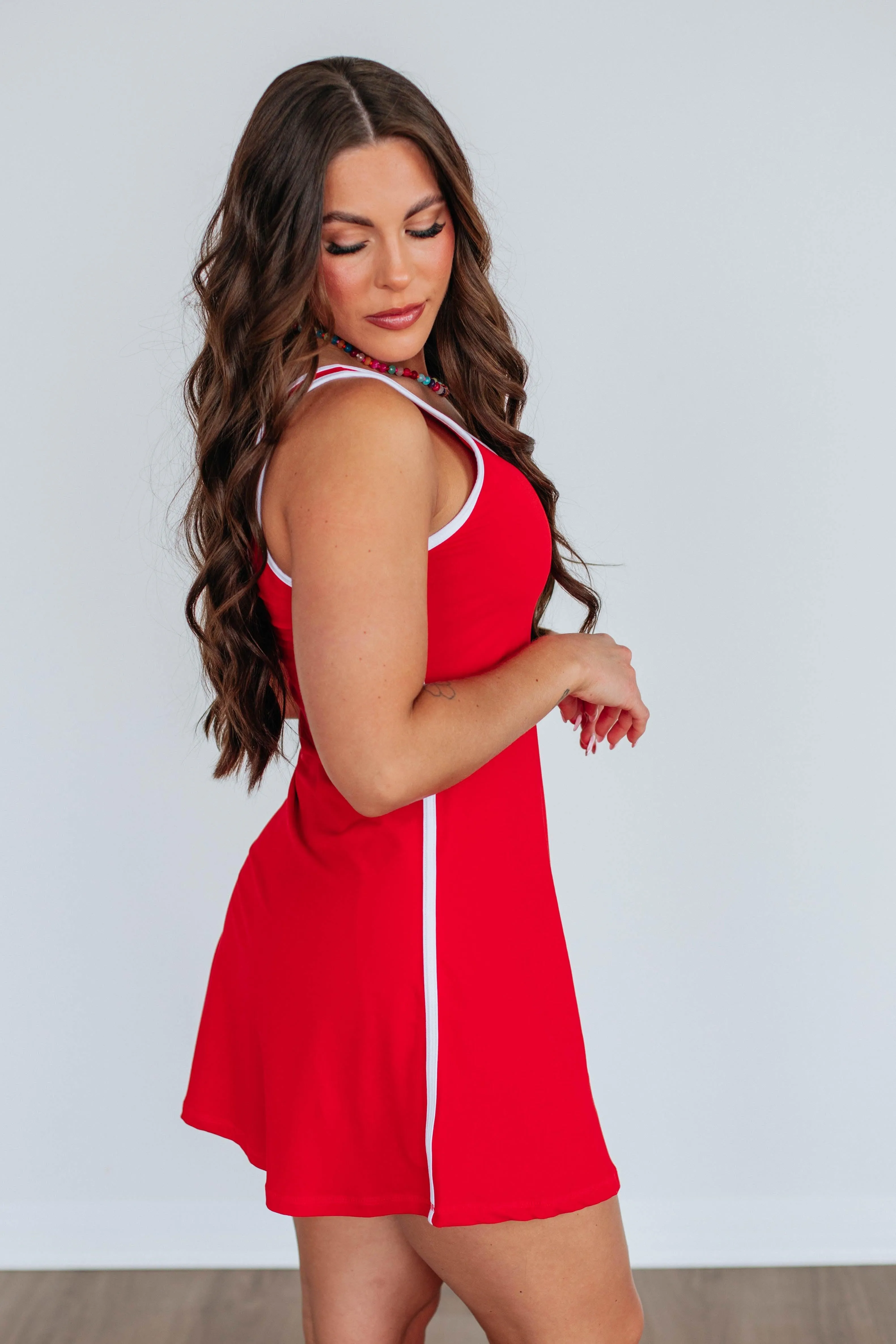 Kamdyn Active Dress - Red