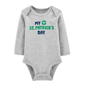 Kids Boy Graphic Bodysuit,Grey