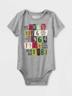 Kids Boy Graphic Printed Bodysuit,Grey