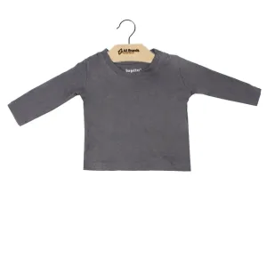 Kids Boy Long Sleeve Top,Dark Grey