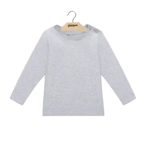 Kids Boy Solid Top,Light Grey