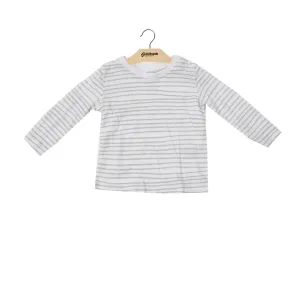 Kids Boy Striped Top,White