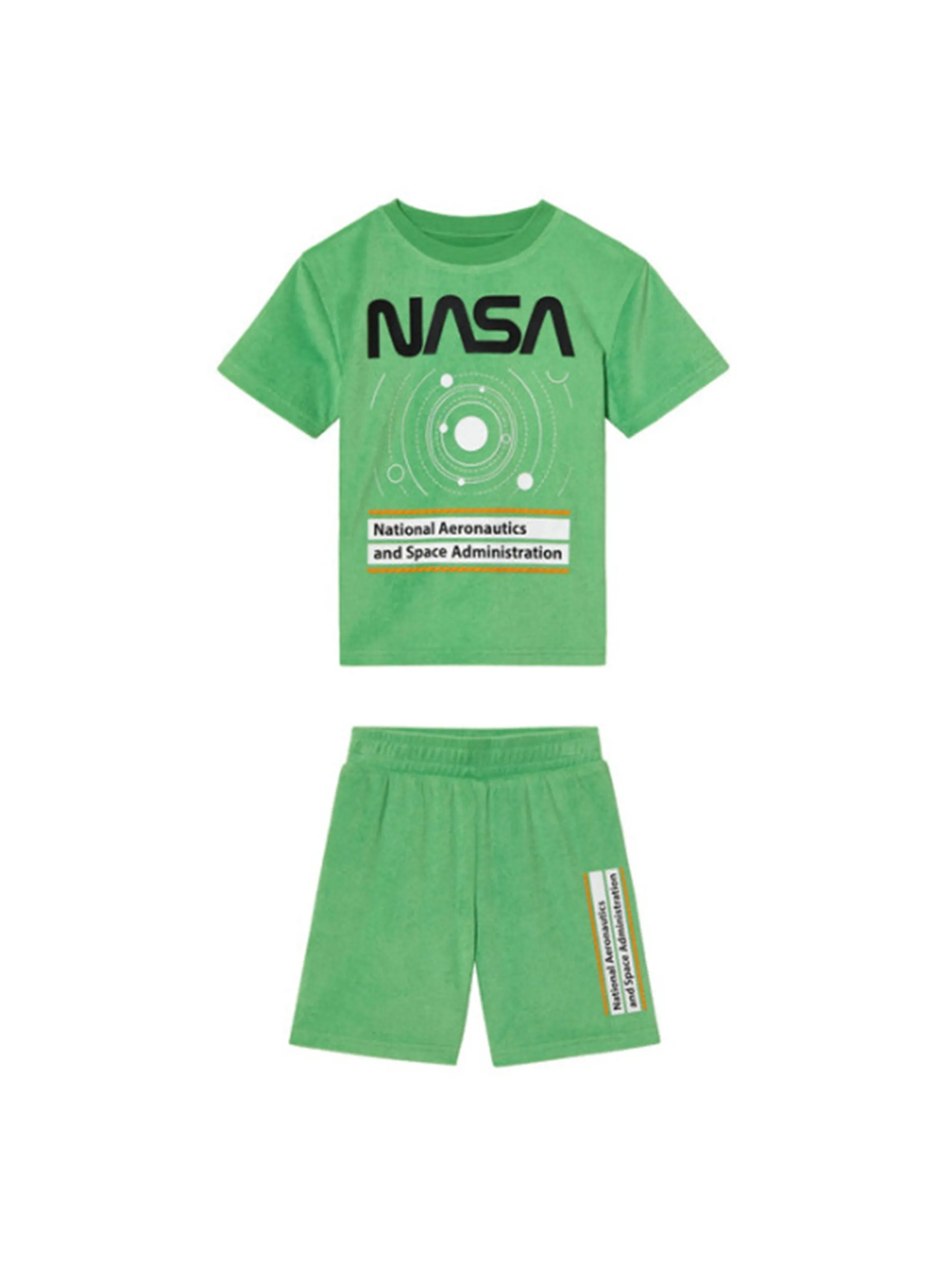 Kids Boy's 2 Pcs T-Shirt & Short Set,Green