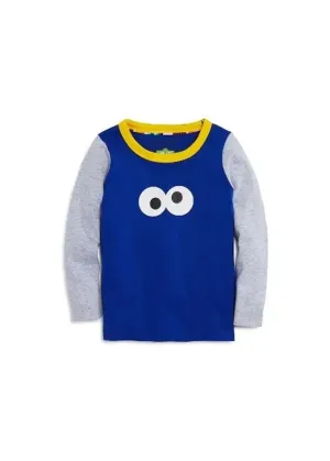Kids Boy's Colorblocked Top,Blue/Grey