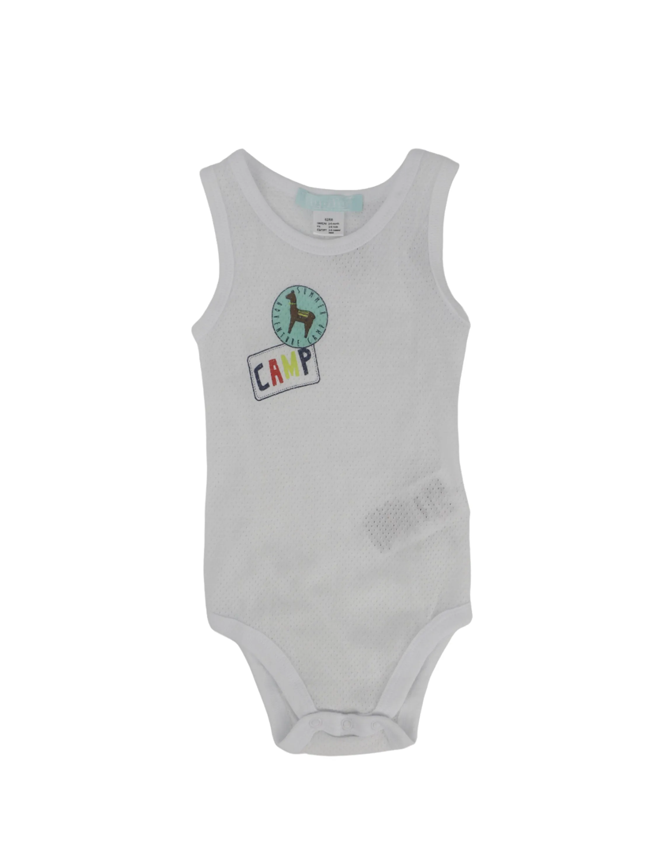 Kids Boy's Graphic Printed Bodysuit,White