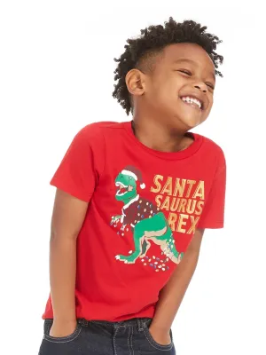 Kids Boy's Graphic Printed T-Shirt,Red